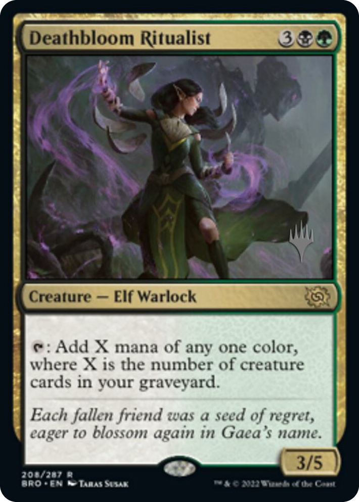 0208 Deathbloom Ritualist R Promo Pack: The Brothers' War