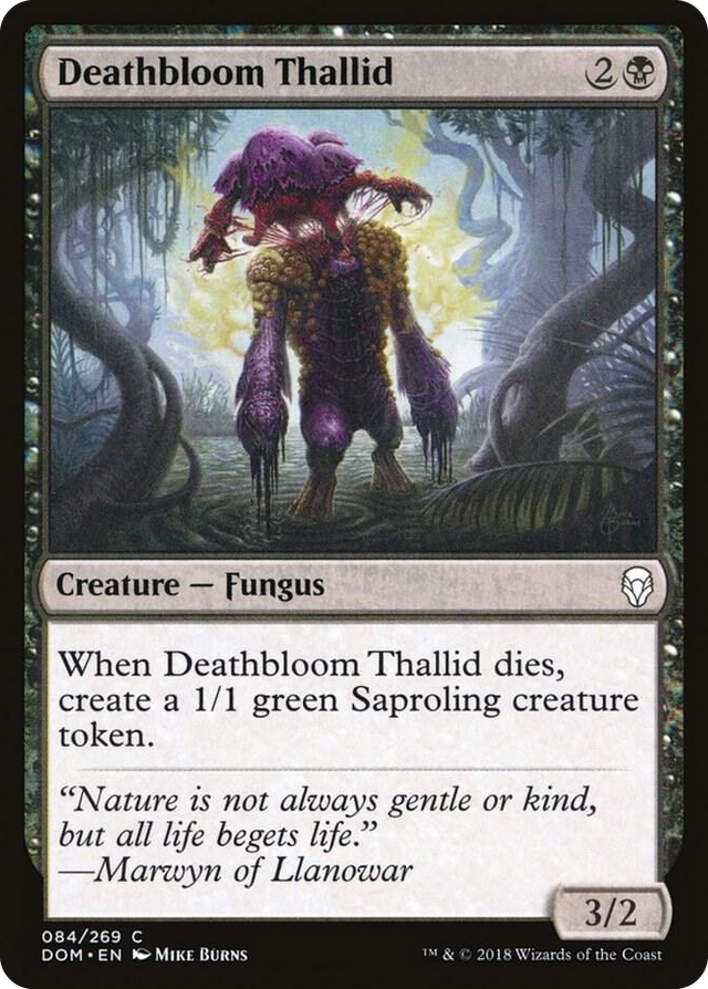 0084 Deathbloom Thallid C Dominaria