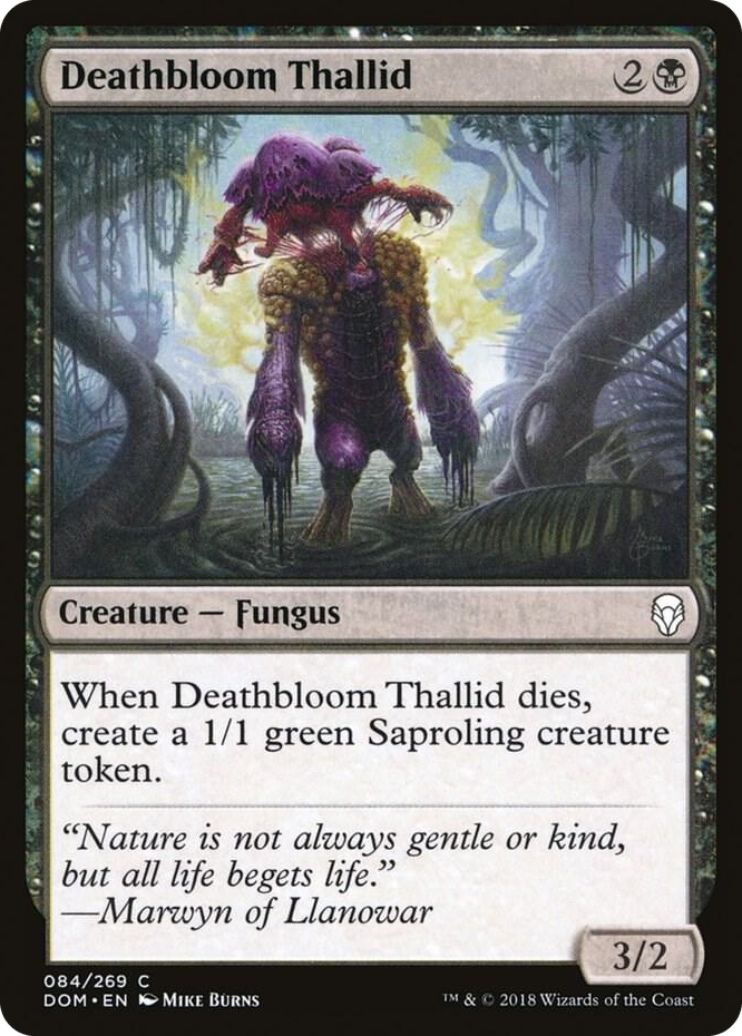 0084 Deathbloom Thallid C Dominaria