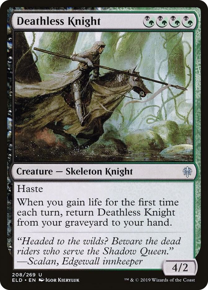 0208 Deathless Knight U Throne of Eldraine