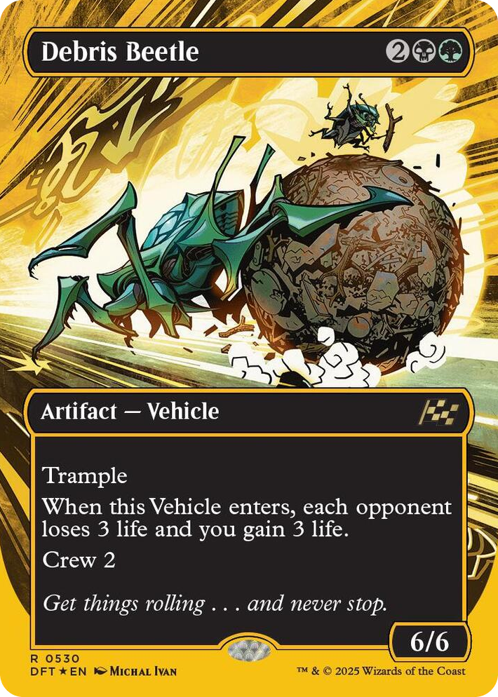 0530 Debris Beetle (Borderless) (First-Place Foil) R Aetherdrift
