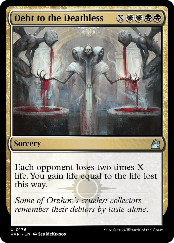 Debt to the Deathless #176 U - Ravnica Remastered Pokemon card