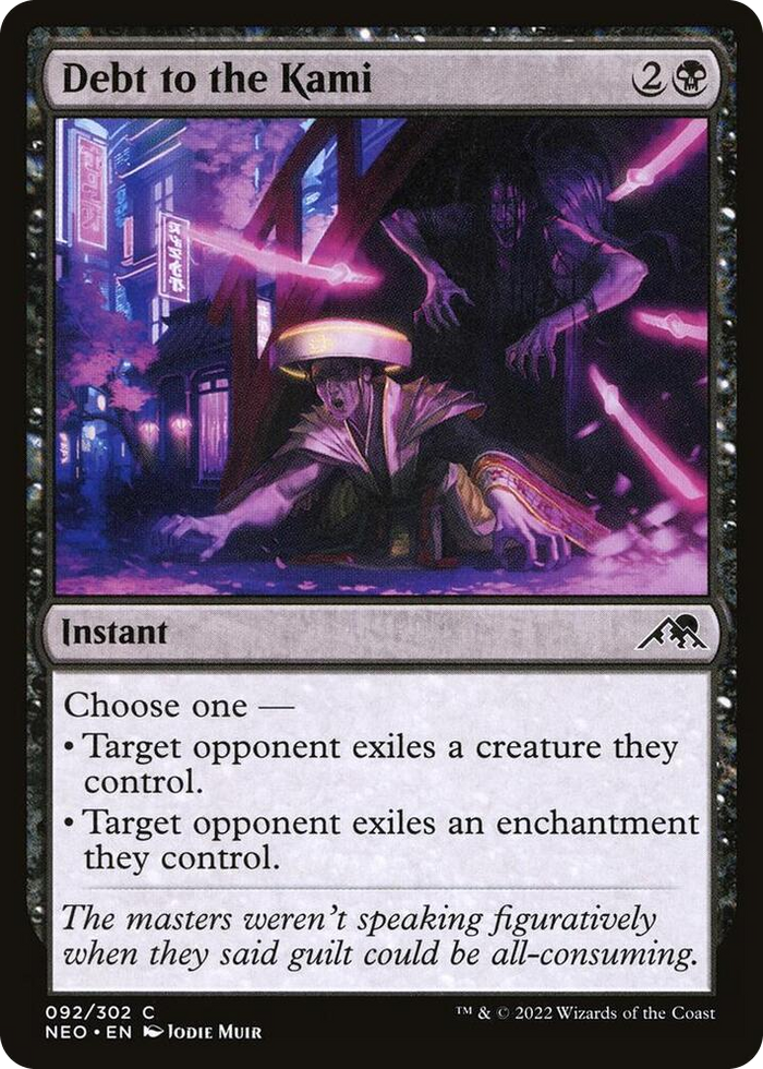 Debt to the Kami #92 C - Kamigawa: Neon Dynasty Pokemon card