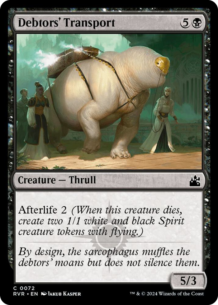 Debtors' Transport #72 C - Ravnica Remastered Pokemon card