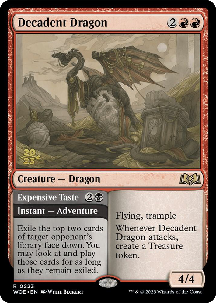 0223 Decadent Dragon R Prerelease Cards