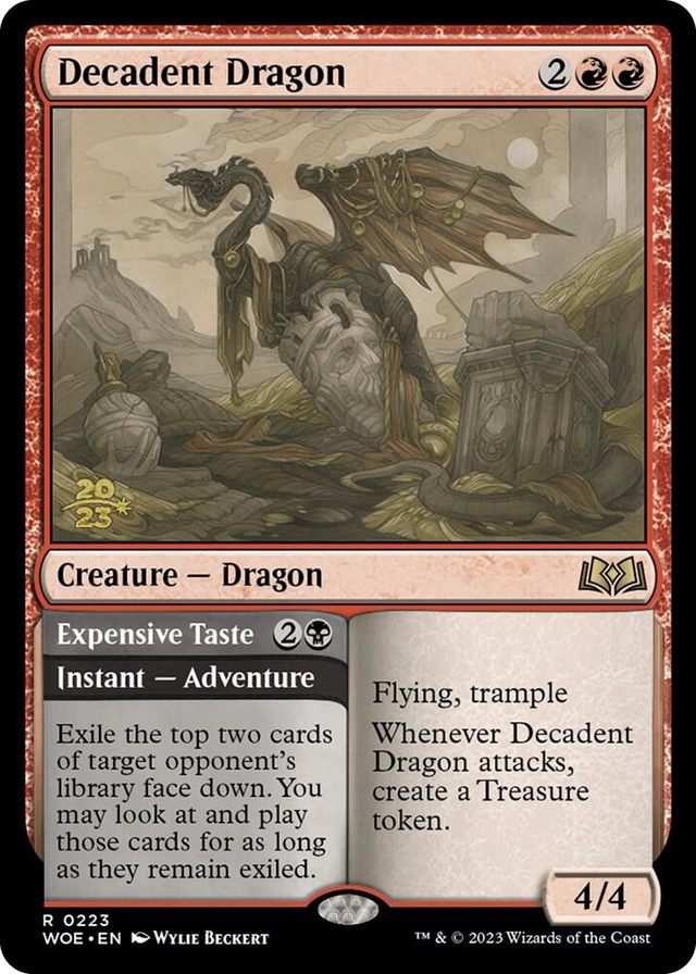 0223 Decadent Dragon R Prerelease Cards