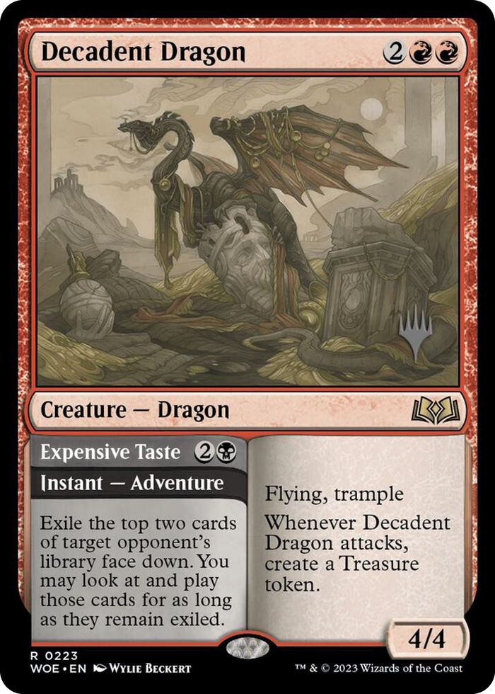 Decadent Dragon #223 R - Promo Pack: Wilds of Eldraine Pokemon card