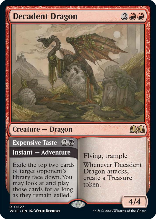 0223 Decadent Dragon R Wilds of Eldraine