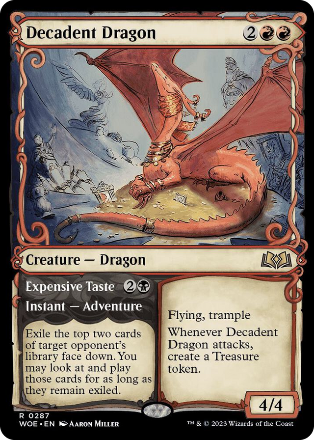0287 Decadent Dragon (Showcase) R Wilds of Eldraine