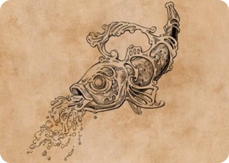 0079 Decanter of Endless Water Art Card S Art Series: Commander Legends: Battle for Baldur's Gate