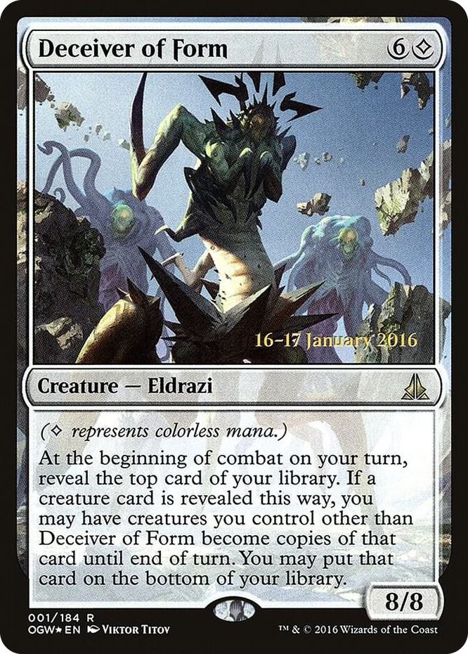 0001 Deceiver of Form R Prerelease Cards