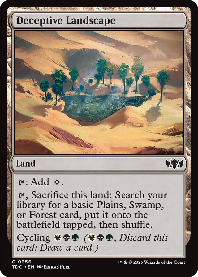 0356 Deceptive Landscape C Commander: Tarkir: Dragonstorm