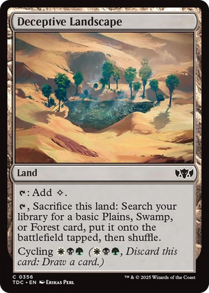 0356 Deceptive Landscape C Commander: Tarkir: Dragonstorm