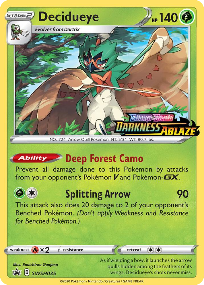 0035 Decidueye - SWSH035 (Prerelease) Promo Sword & Shield Promo Cards