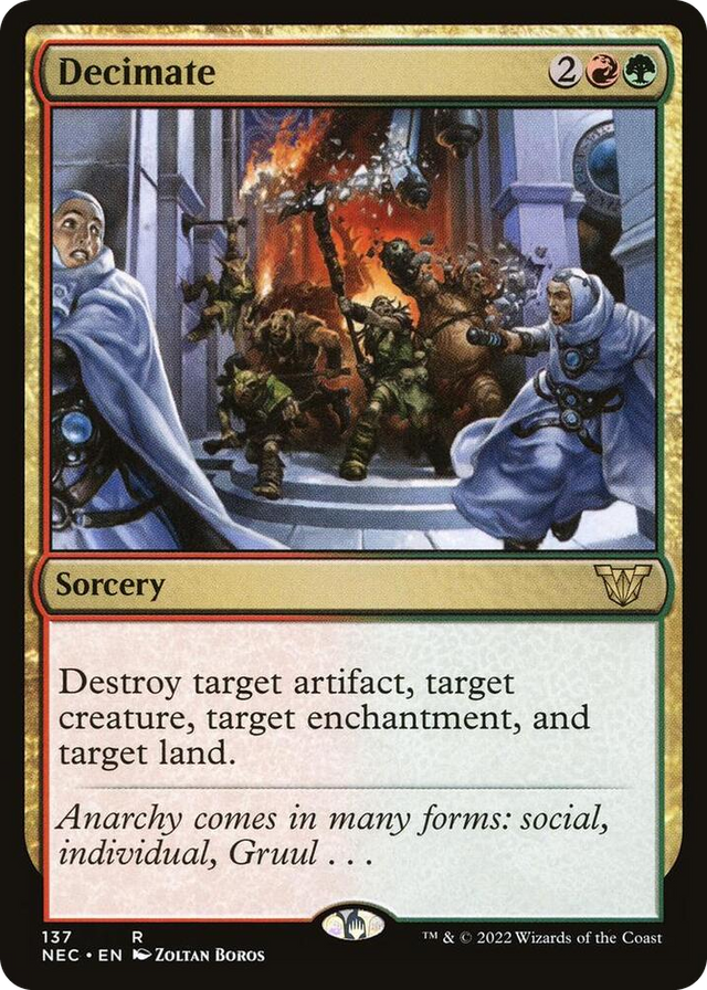 0137 Decimate R Commander: Kamigawa: Neon Dynasty