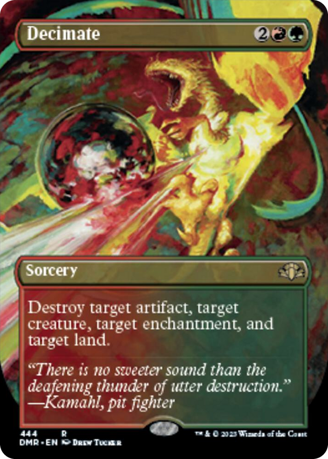 0444 Decimate (Borderless) R Dominaria Remastered