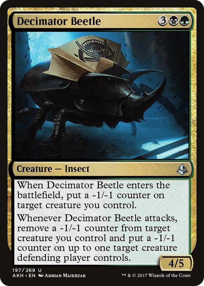 Decimator Beetle #197 U - Amonkhet Pokemon card