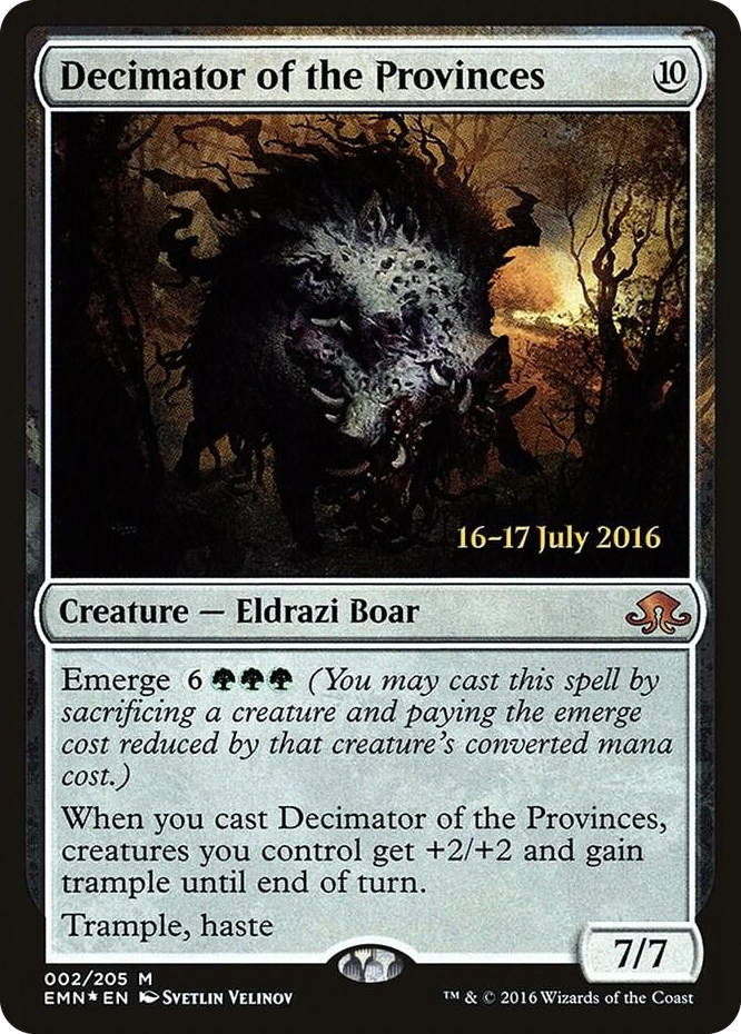 0002 Decimator of the Provinces M Prerelease Cards