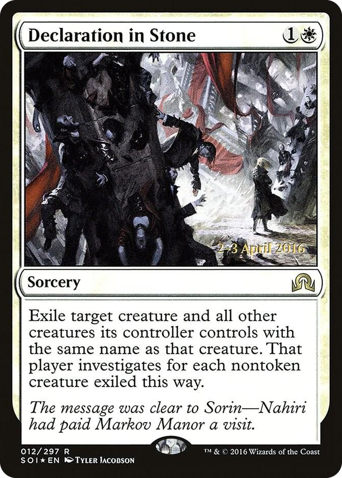 Declaration in Stone #12 R - Prerelease Cards Pokemon card
