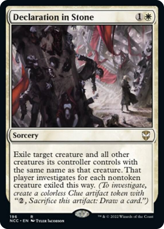 0196 Declaration in Stone R Commander: Streets of New Capenna