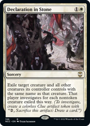 0196 Declaration in Stone R Commander: Streets of New Capenna