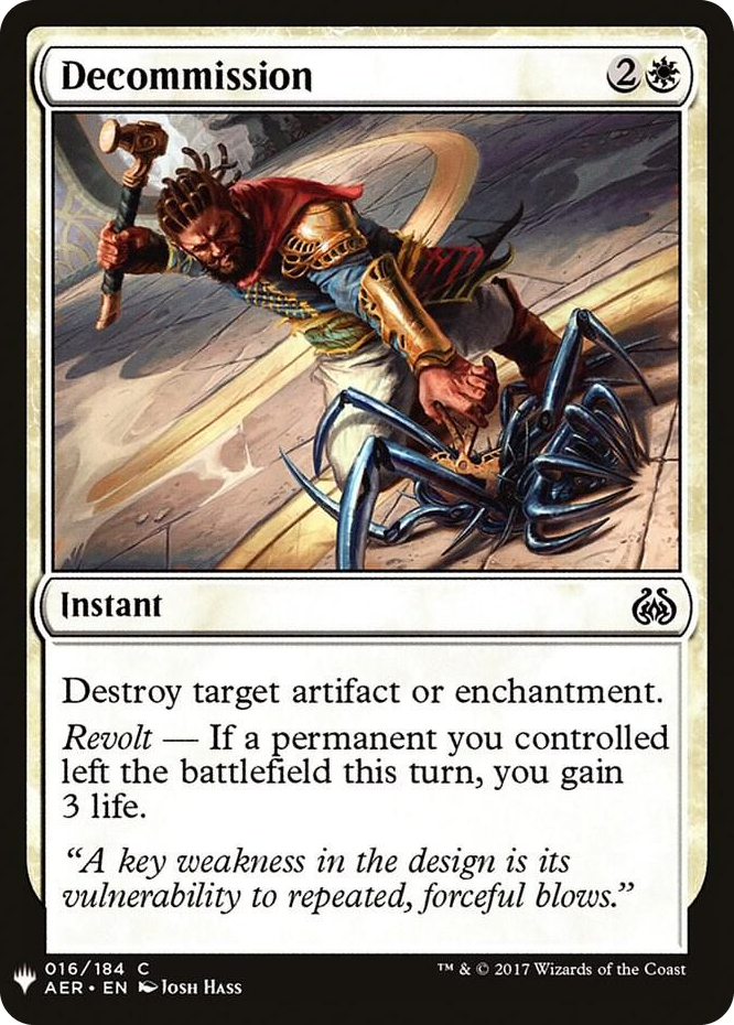 Decommission #16 C - The List Reprints Pokemon card