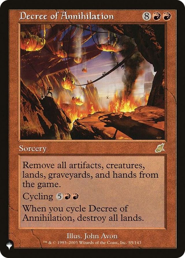 0085 Decree of Annihilation R The List Reprints