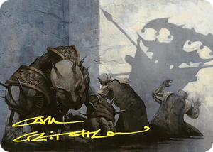 0014 Decree of Pain Art Card (Gold-Stamped Signature) S Art Series: Commander Masters