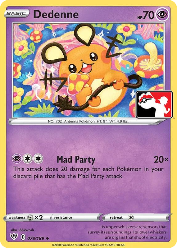 0078 Dedenne Uncommon Prize Pack Series Cards
