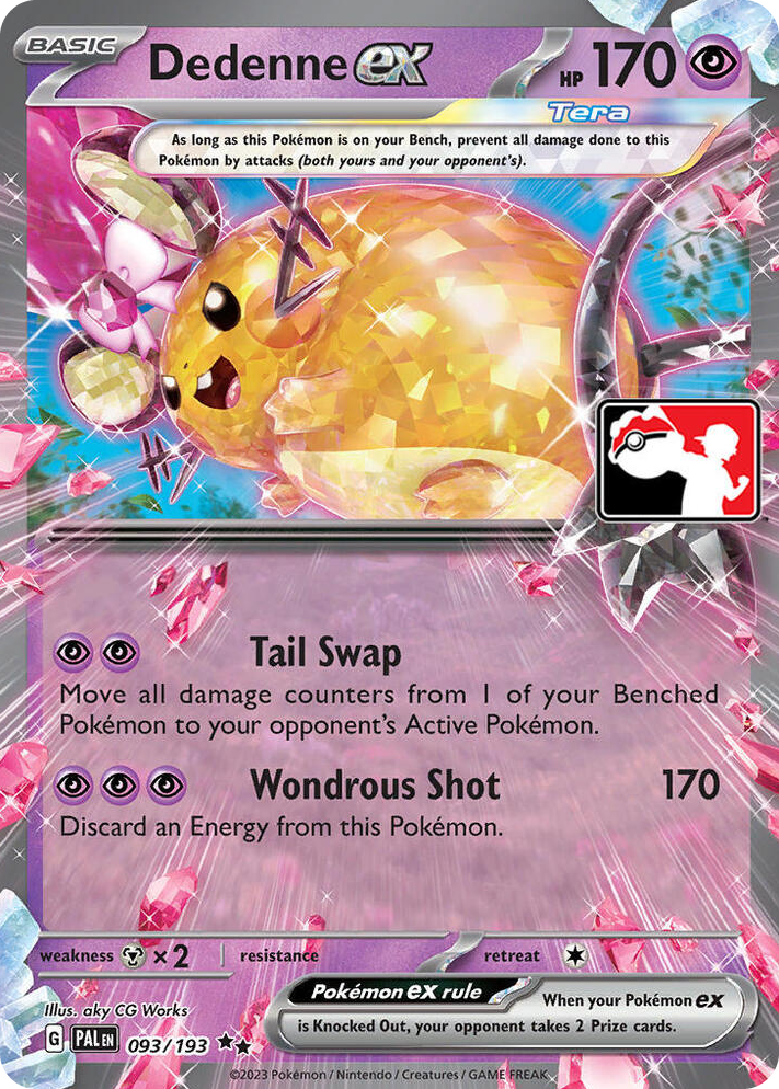 0093 Dedenne ex Double Rare Prize Pack Series Cards