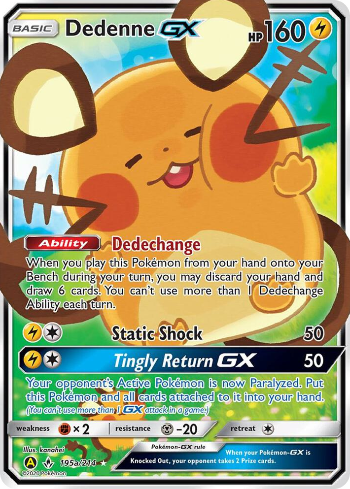0195a Dedenne GX - 195a/214 Promo Alternate Art Promos