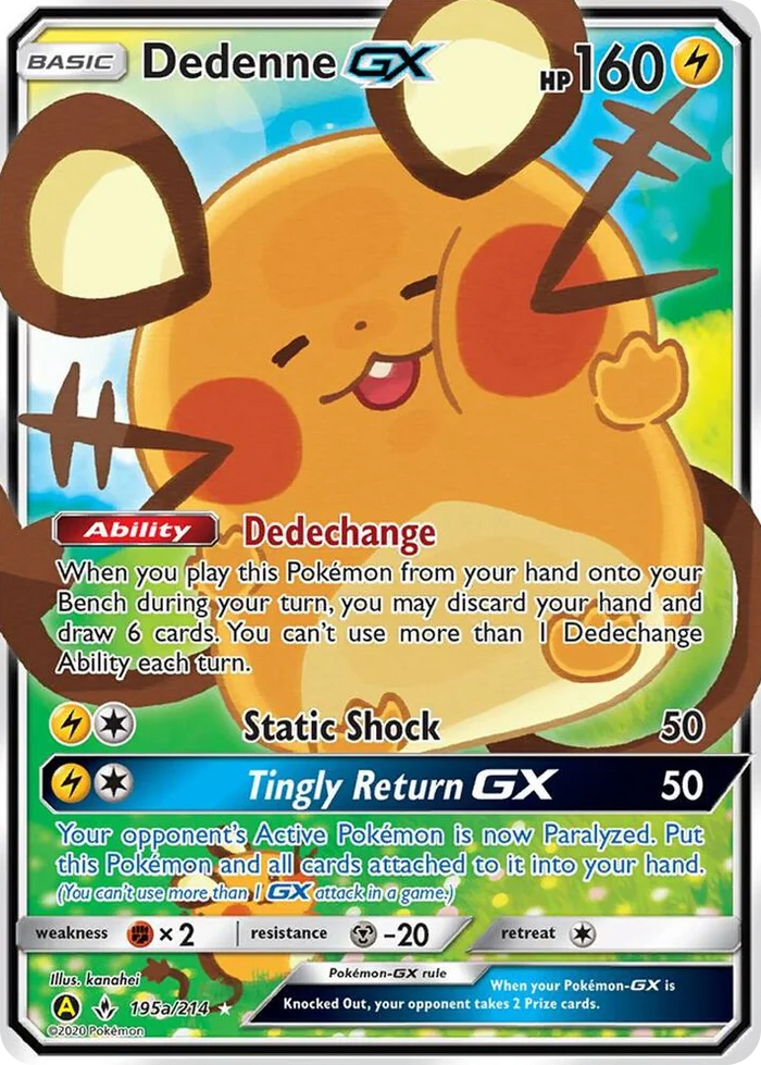 0195a Dedenne GX - 195a/214 Promo Alternate Art Promos