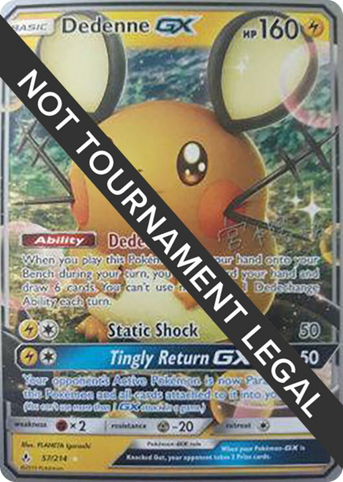 0057 Dedenne GX - 2019 (Haruki Miyamoto) Ultra Rare World Championship Decks