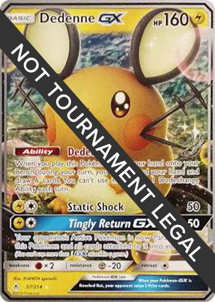 0057 Dedenne GX - 2019 (Henry Brand) Ultra Rare World Championship Decks