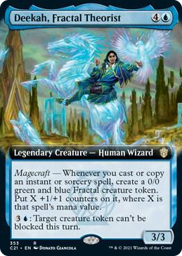 0353 Deekah, Fractal Theorist (Extended Art) R Commander 2021