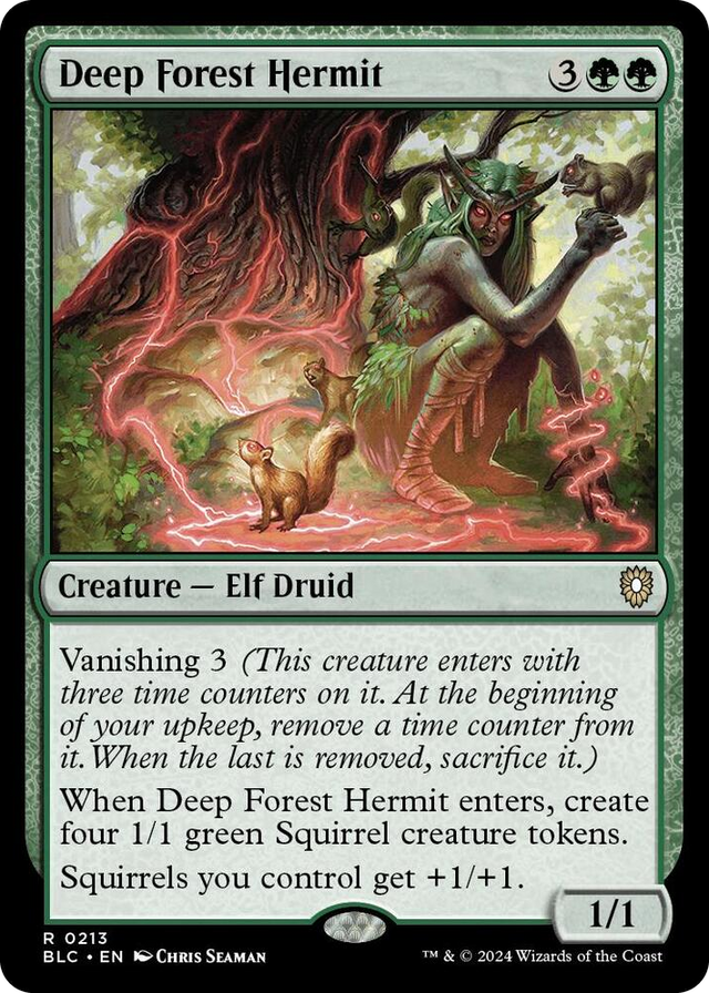 0213 Deep Forest Hermit R Commander: Bloomburrow