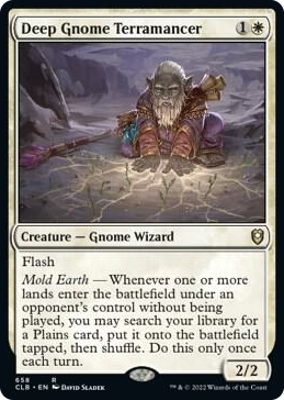 0658 Deep Gnome Terramancer R Commander Legends: Battle for Baldur's Gate