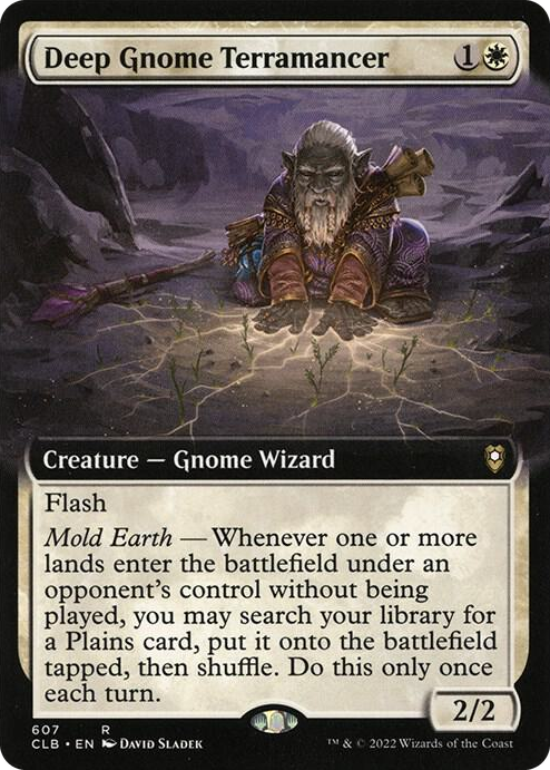 0607 Deep Gnome Terramancer (Extended Art) R Commander Legends: Battle for Baldur's Gate