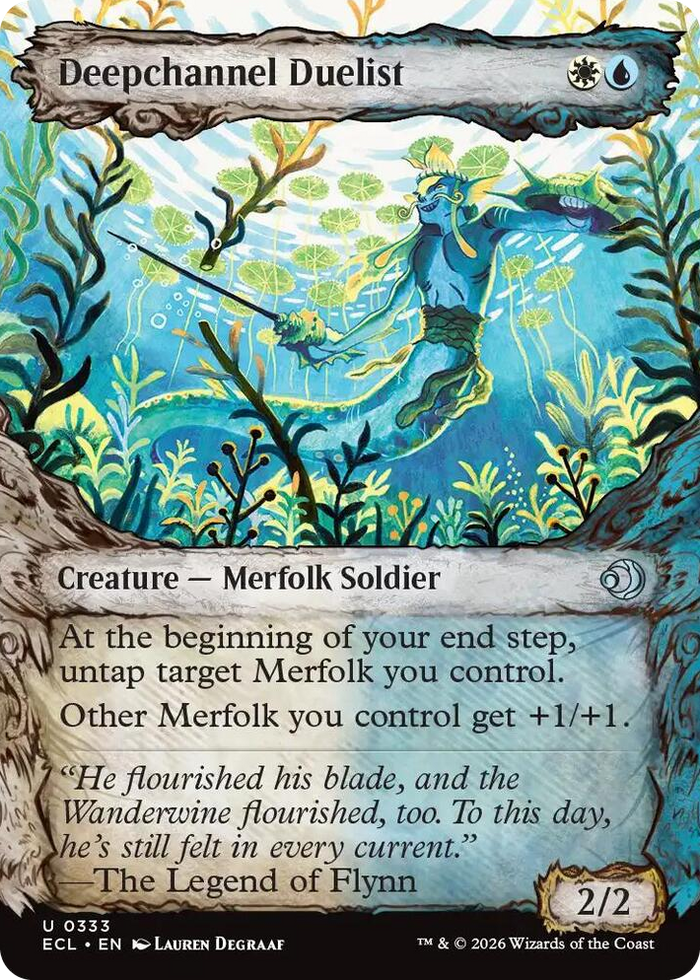Deepchannel Duelist (Showcase) #333 U - Lorwyn Eclipsed Pokemon card