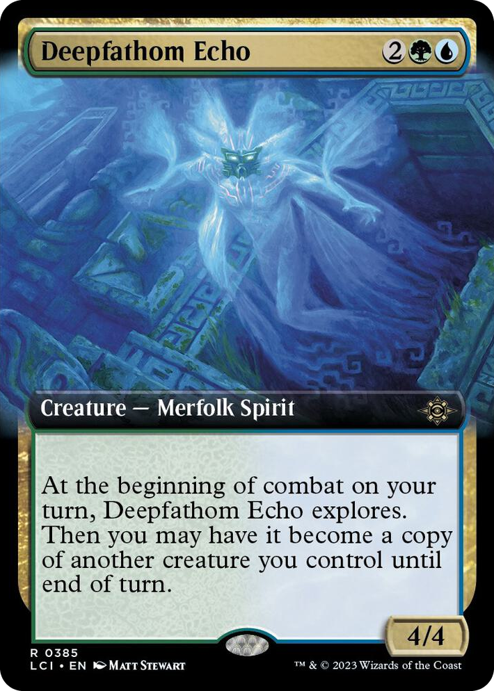 0385 Deepfathom Echo (Extended Art) R The Lost Caverns of Ixalan