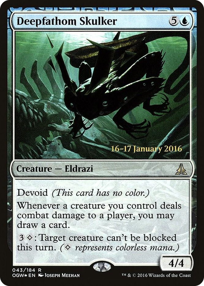 Deepfathom Skulker #43 R - Prerelease Cards Pokemon card