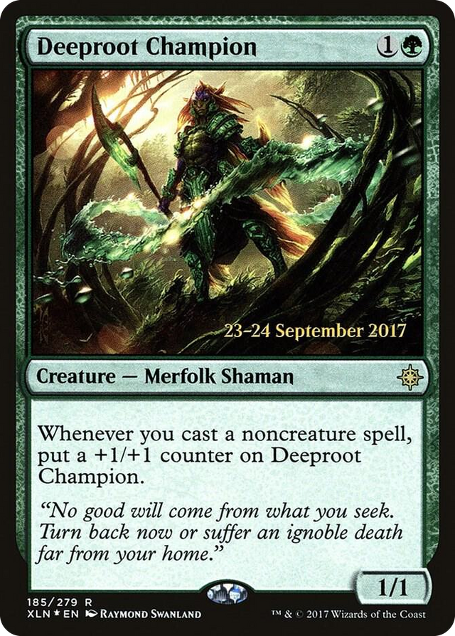 0185 Deeproot Champion R Prerelease Cards