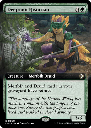 0059 Deeproot Historian (Extended Art) R Commander: The Lost Caverns of Ixalan