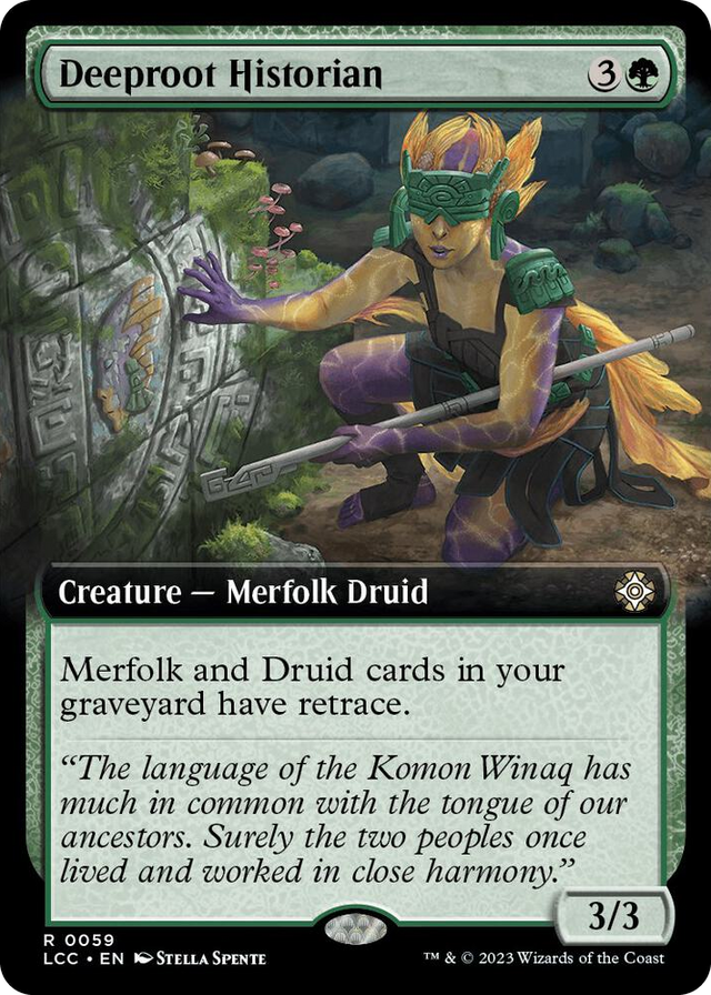 0059 Deeproot Historian (Extended Art) R Commander: The Lost Caverns of Ixalan