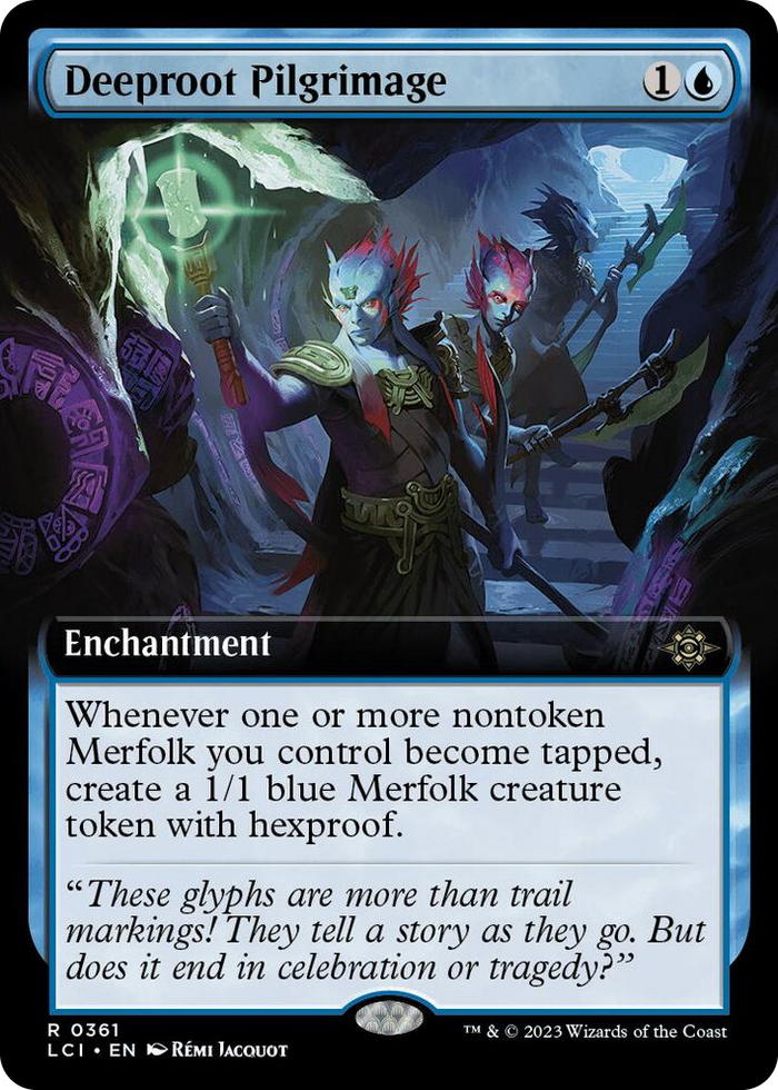 Deeproot Pilgrimage (Extended Art) #361 R - The Lost Caverns of Ixalan Pokemon card