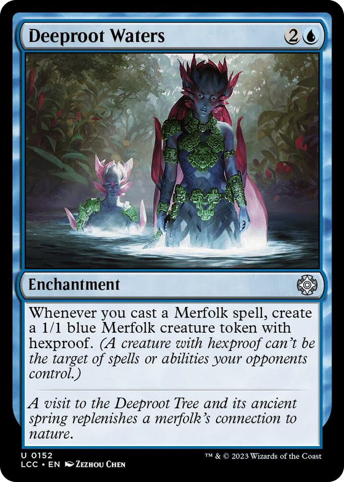 Deeproot Waters #152 U - Commander: The Lost Caverns of Ixalan Pokemon card
