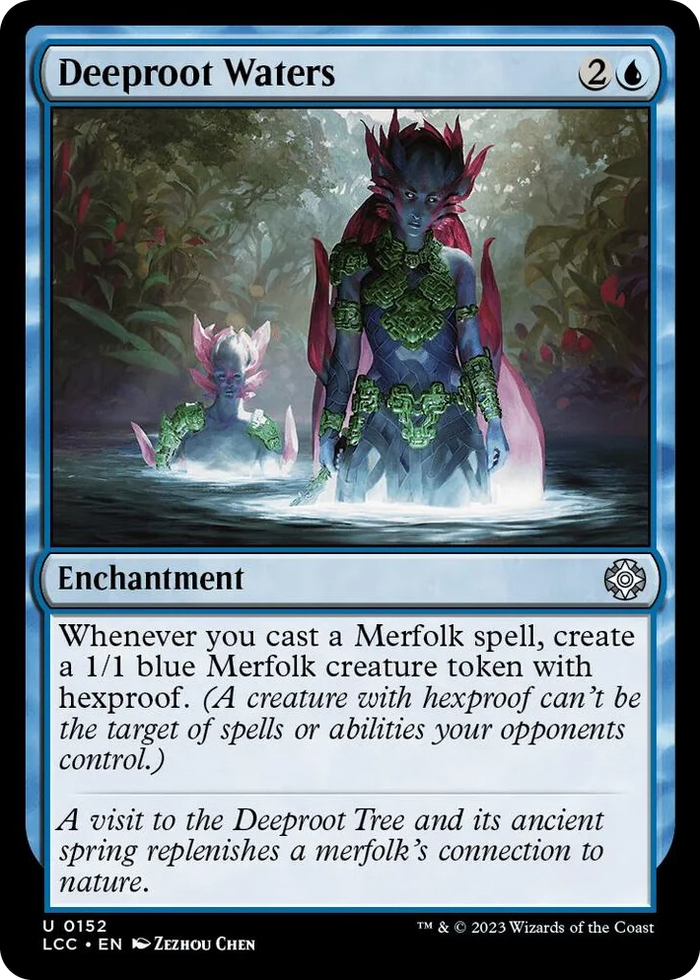 0152 Deeproot Waters U Commander: The Lost Caverns of Ixalan