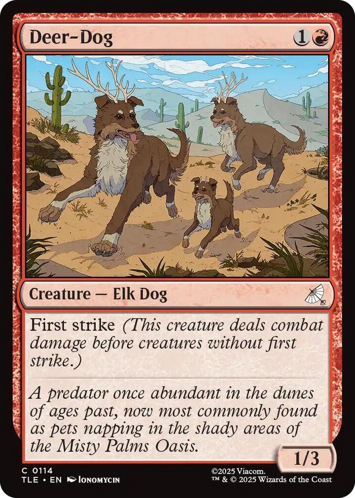 Deer-Dog #114 C - The Last Airbender: Eternal-Legal Pokemon card