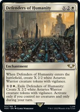 0011 Defenders of Humanity (Surge Foil) R Universes Beyond: Warhammer 40,000