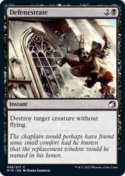 0095 Defenestrate C Innistrad: Midnight Hunt